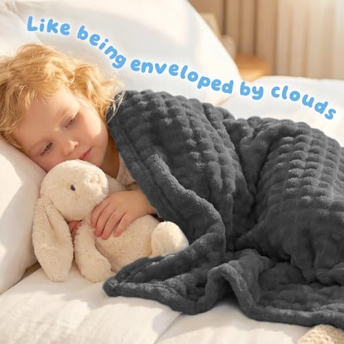 Fleece Baby Blanket for Girls Boys, Soft Cozy Cute Infant Toddler Receiving - Image 3