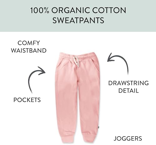 HonestBaby Baby Baby Terry Sweatpant 100% Organic Cotton - Image 3