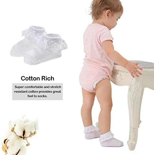 Marchare Baby Lace Socks 3 Pack - Image 4