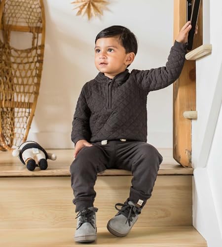 Burt's Bees Baby Boys Shirt and Pant Set, Long Sleeve Top & Bottom Outfit Bundle - Image 3