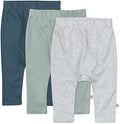 HonestBaby Unisex-Baby Multipack Harem Pants Roomy Fit Pull on Bottoms 100% by HonestBaby