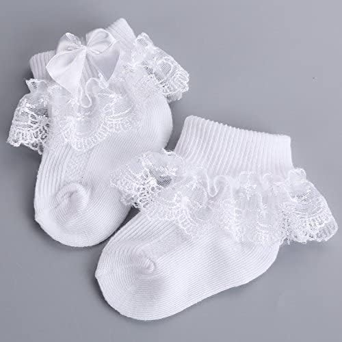 PrinceSasa Little Baby Girl Princess Lace Ruffles Socks Set - Image 9