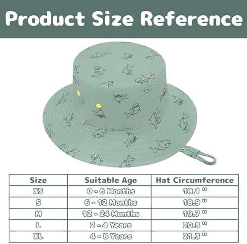 Baby Sun Hat Baby Boy Hats Toddler Hat UPF 50+ Bucket Hat - Image 7