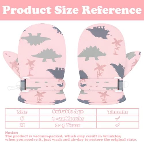 Sarfel Toddler Mittens Waterproof Toddler Gloves Baby Winter Mittens Toddler - Image 6