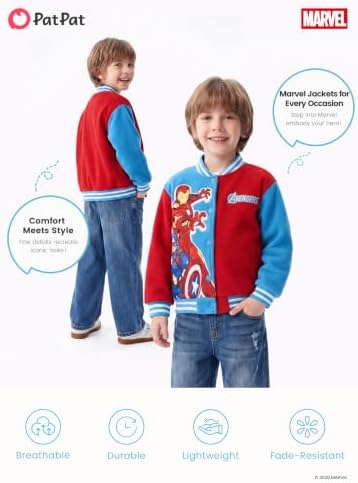 Disney Bomber Jacket Spider Man Marvel Toy Story Cars Varsity Cardigan2-13Y - Image 7
