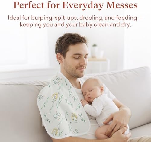 Baby Burp Cloths, Waterproof, 8 Pack, 13 x 26 Inch, Extra Large - Image 6