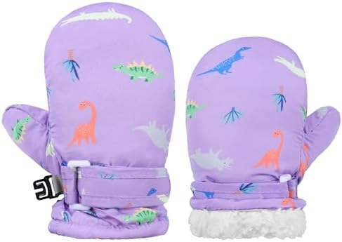Toddler Mittens Lined Fleece Snow Gloves by Fynnsure