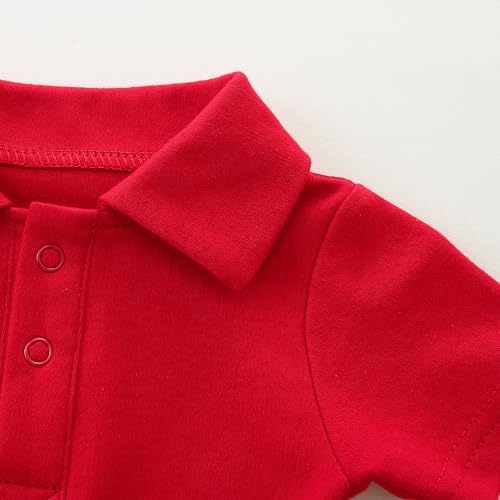 Baby Girl Collared Onsie Polo Bodysuit Boy Cotton Romper Short Sleeve 0~24M - Image 3