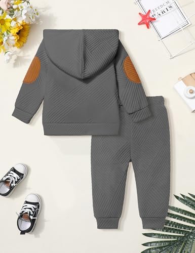 Oranchids Toddler Baby Boy Clothes Long Sleeve Hoodie Sweatshirt Tops and Pants - Image 5