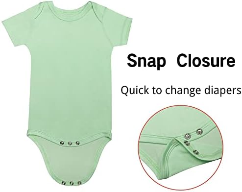 Kids Rayon of Bamboo Pajamas Set Short Sleeve Button Shorts Ages 0-24 - Image 3