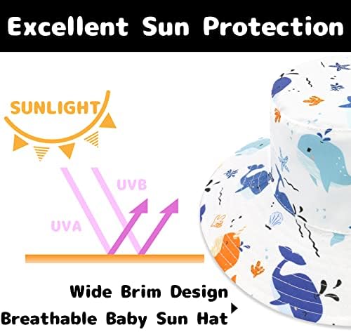 Baby Sun Hat Baby Boy Hats Toddler Hat UPF 50+ Bucket Hat - Image 4
