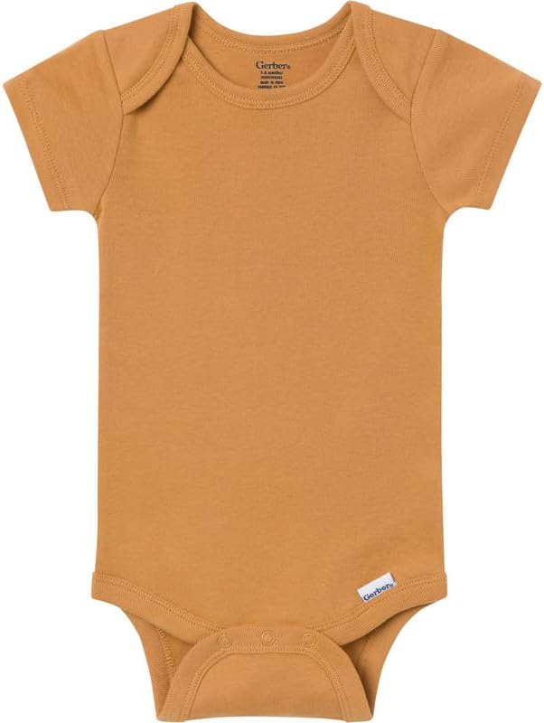Gerber Baby Boys & Girls 5-Pack Solid Onesies Bodysuits - Image 4