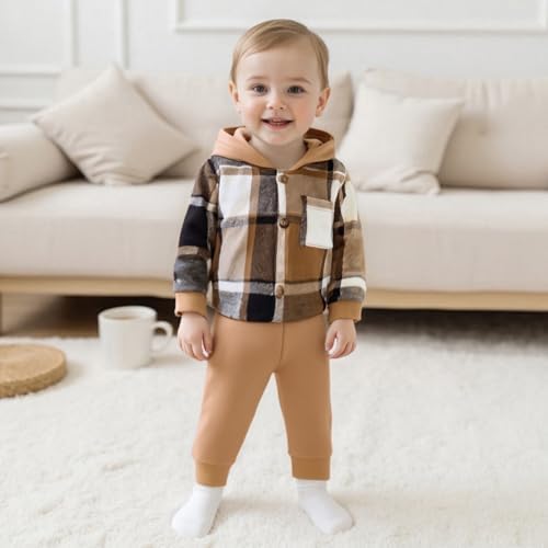 Giraropa Newborn Baby Boy Clothes Rib Knit Romper Jumpsuit Solid Sweater - Image 4