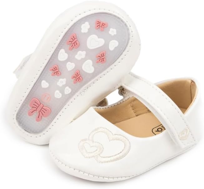 Meckior Infant Baby Girls Soft Sole Bowknot Princess Wedding Dress Mary Jane by Meckior