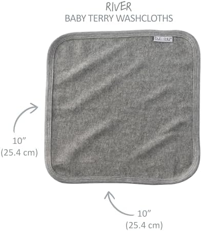 Butterblu River 10-Pack Baby Terry Washcloths 100% Organic Cotton Absorbent - Image 5