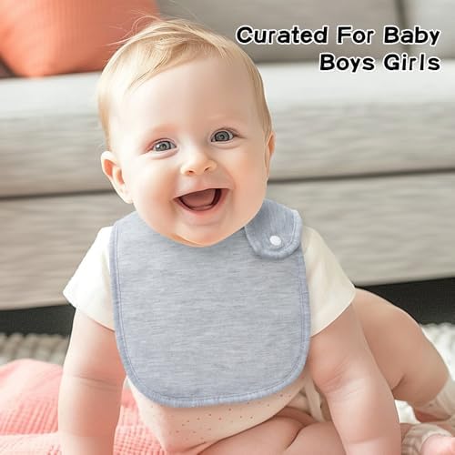 8 Pack Baby Bibs Unisex Adjustable - Image 7