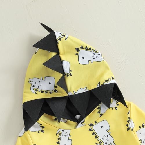 Infant Baby Boy Fall Winter Clothes Outfit Hooded Long Sweatshirt Pant Set - Image 6