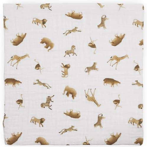 Little Unicorn Muslin Swaddle Blanket - Image 3