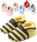 Baby Shoes Pink Leopard Baby Girl Slippers Non-Slip Soft Sole Toddler First by Unknown