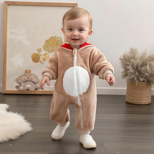 Fall Baby Clothes Newborn Boy Girl Hoodie Romper Long Sleeve Jumpsuit Winter - Image 2