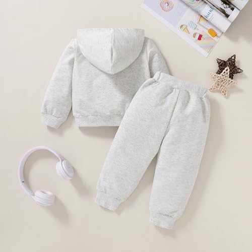 Happy Town Baby Fall Outfits for Girl Boy Long Sleeve Hoodie Top and Long - Image 3