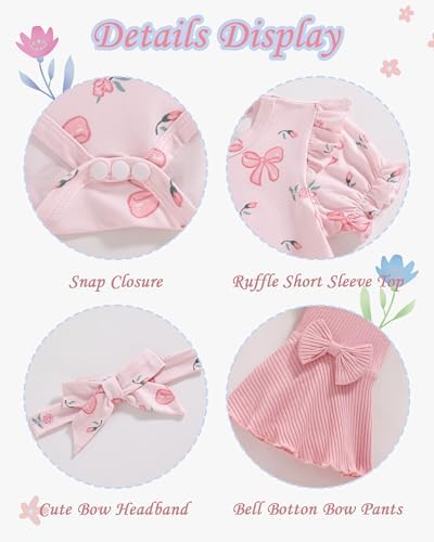 Vibebox Baby Girl Clothes Newborn Preemie Summer Outfits Preemie-12 Months - Image 4