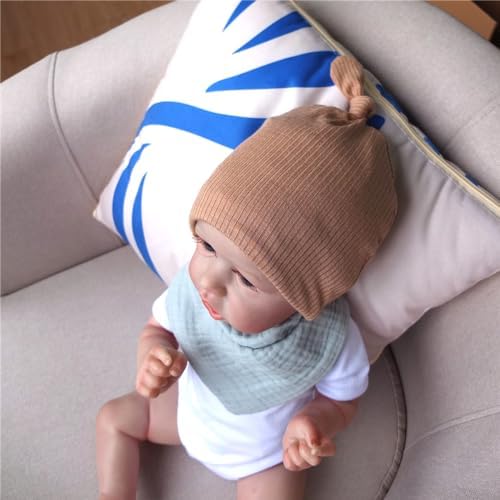 Silky Satin Lined Newborn Hat Hair Care Knot Beanie Hats - Image 7