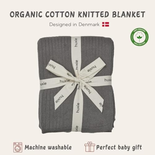 Receiving Blankets, 100% Organic Cotton Knit, Newborn Baby Swaddle | - Image 3