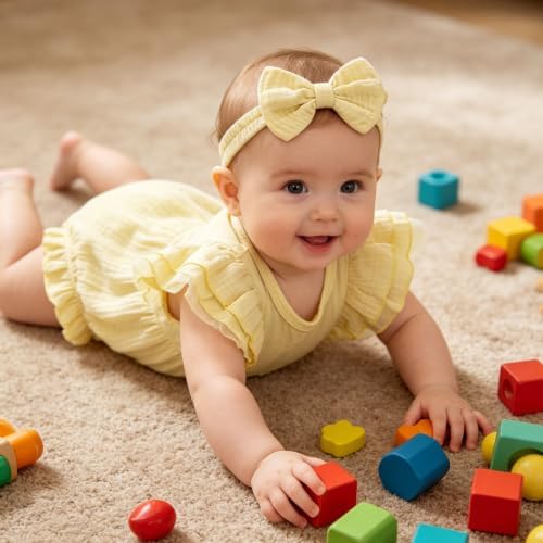TITKKOP Ruffle Bubble Romper for Baby Girl | One-Piece Shorts Jumpsuit | Summer - Image 7
