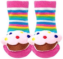 Bowbear Adorable Baby 6 Pair Non-Skid Bootie Socks - Image 6