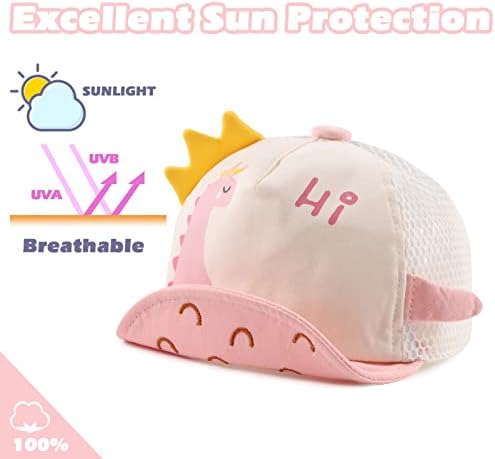 JANGANNSA Baby Duck Cap Infant Kids Sun Hat Bear Cute Cartoon Caps Spring Summer - Image 3