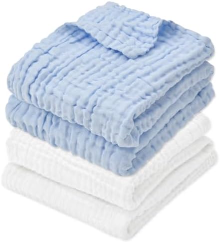Aablexema Muslin Baby Blanket 6-Layer 43"x43" by Aablexema