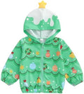 Toddler Girl Windbreaker Jacket Strawberry Baby Girls Hooded Fall Jackets Long by Mialoley