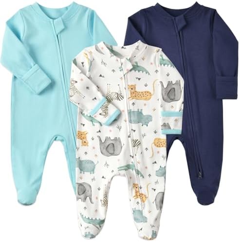 Aablexema Baby Footie Pajamas Cotton by Aablexema