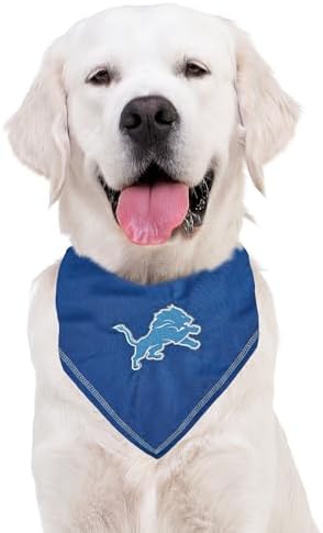 Pets First NFL Detroit Lions TIE Bandana, Large/X-Large. Dog Bandana Scarf Bib - Image 5