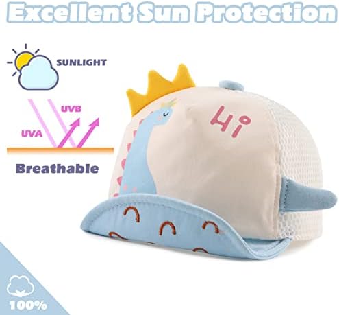 JANGANNSA Baby Duck Cap Infant Kids Sun Hat Bear Cute Cartoon Caps Spring Summer - Image 3