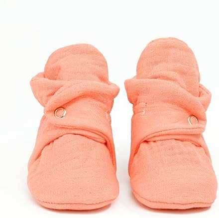 Ella Bonna Baby Booties Organic Cotton Muslin Newborn Baby Slippers Baby Boy - Image 6