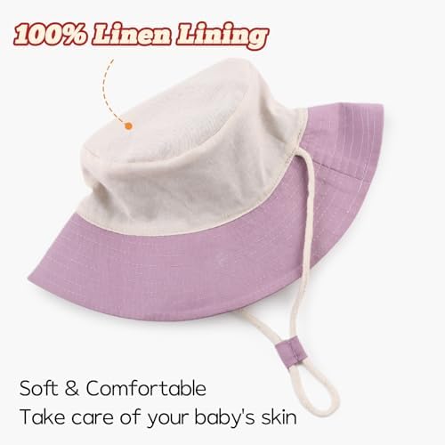 Bamery Baby Toddler Girls Bucket Hat Newborn Sun Hats - Image 4