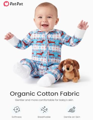 PATPAT Organic Cotton Baby Footie Pajamas - Image 3