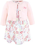 Hudson Baby Infant and Toddler Girls Cotton Dress and Cardigan Set by HudsonBaby