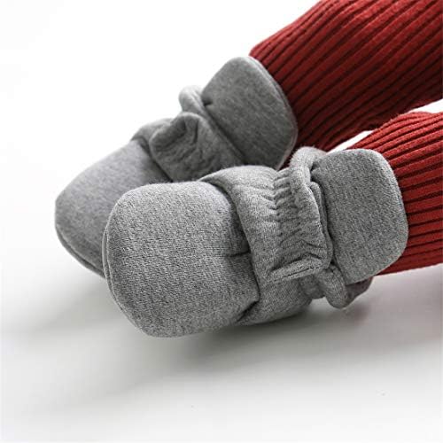 ohsofy Newborn Baby Cotton Booties Stay On Slipper Winter Warm Soft Shoes - Image 3