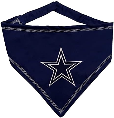 Pets First NFL Dallas Cowboys TIE Bandana, Large/X-Large. Dog Bandana Scarf Bib by PETSFIRST