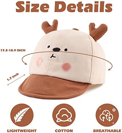 JANGANNSA Baby Duck Cap Infant Kids Sun Hat Bear Cute Cartoon Caps Spring Summer - Image 6