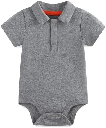 Baby Girl Collared Onsie Polo Bodysuit Boy Cotton Romper Short Sleeve 0~24M by Unknown