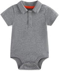 Baby Girl Collared Onsie Polo Bodysuit Boy Cotton Romper Short Sleeve 0~24M by Unknown