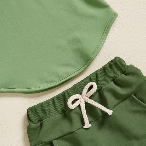 Toddler Baby Boy Hooded Dinosaur Summer Outfit Funny T-Shirt Shorts Set - Image 4