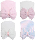 DRESHOW BQUBO 4 Pack Newborn Hospital Hat Infant Baby Hat Cap by DRESHOW
