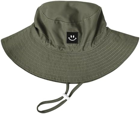 Baby Toddler Sun Hat, Kids Summer UPF 50+ Foldable Beach Bucket Hat by Bucaum