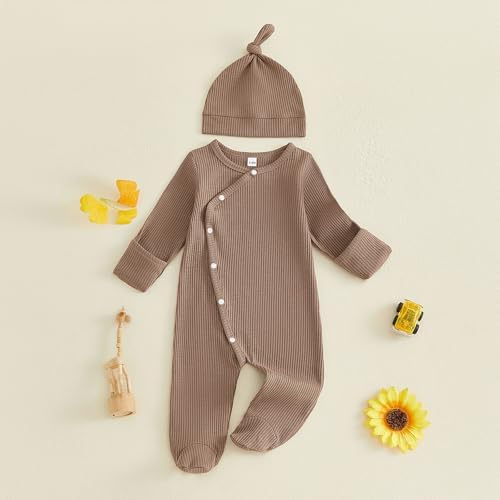Kuriozud Newborn Baby Boy Going Home Outfit Kimono Romper - Image 4