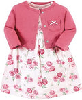 Hudson Baby Infant and Toddler Girls Cotton Dress and Cardigan Set by HudsonBaby